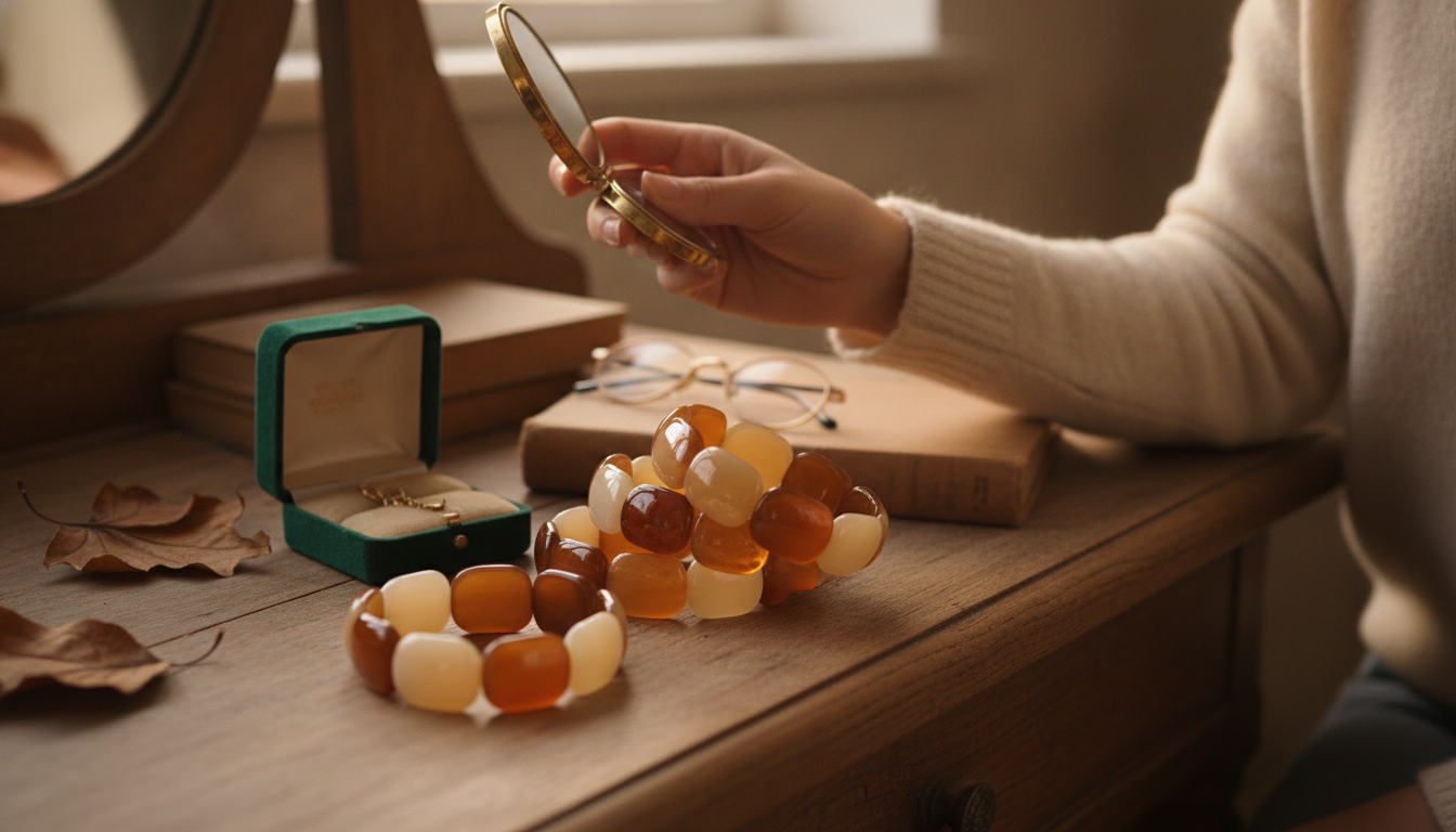 Retro Amber Lucite Bangles: Easy Vintage Stack Style