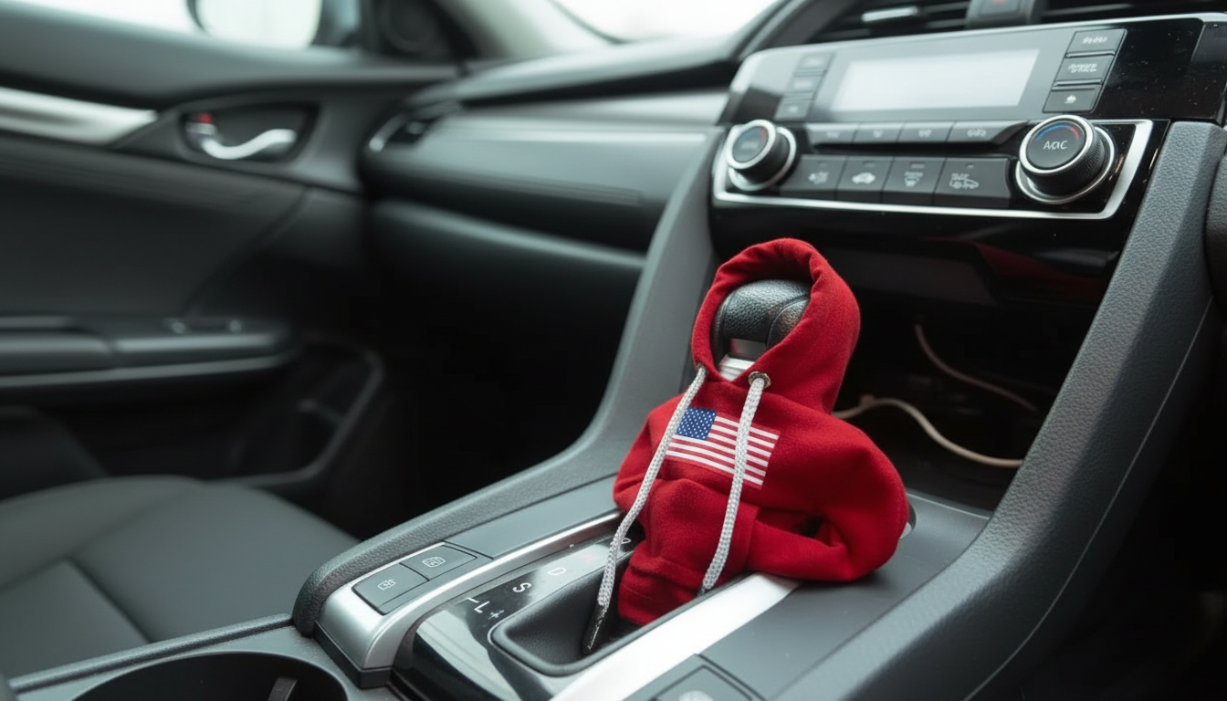 Hoodie Gear Shift Cover: Universal Fit, Style & Grip